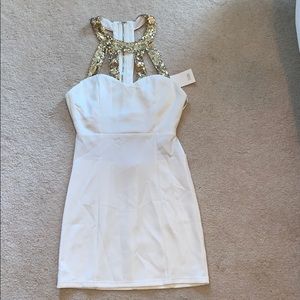 White & Gold TOBI Dress